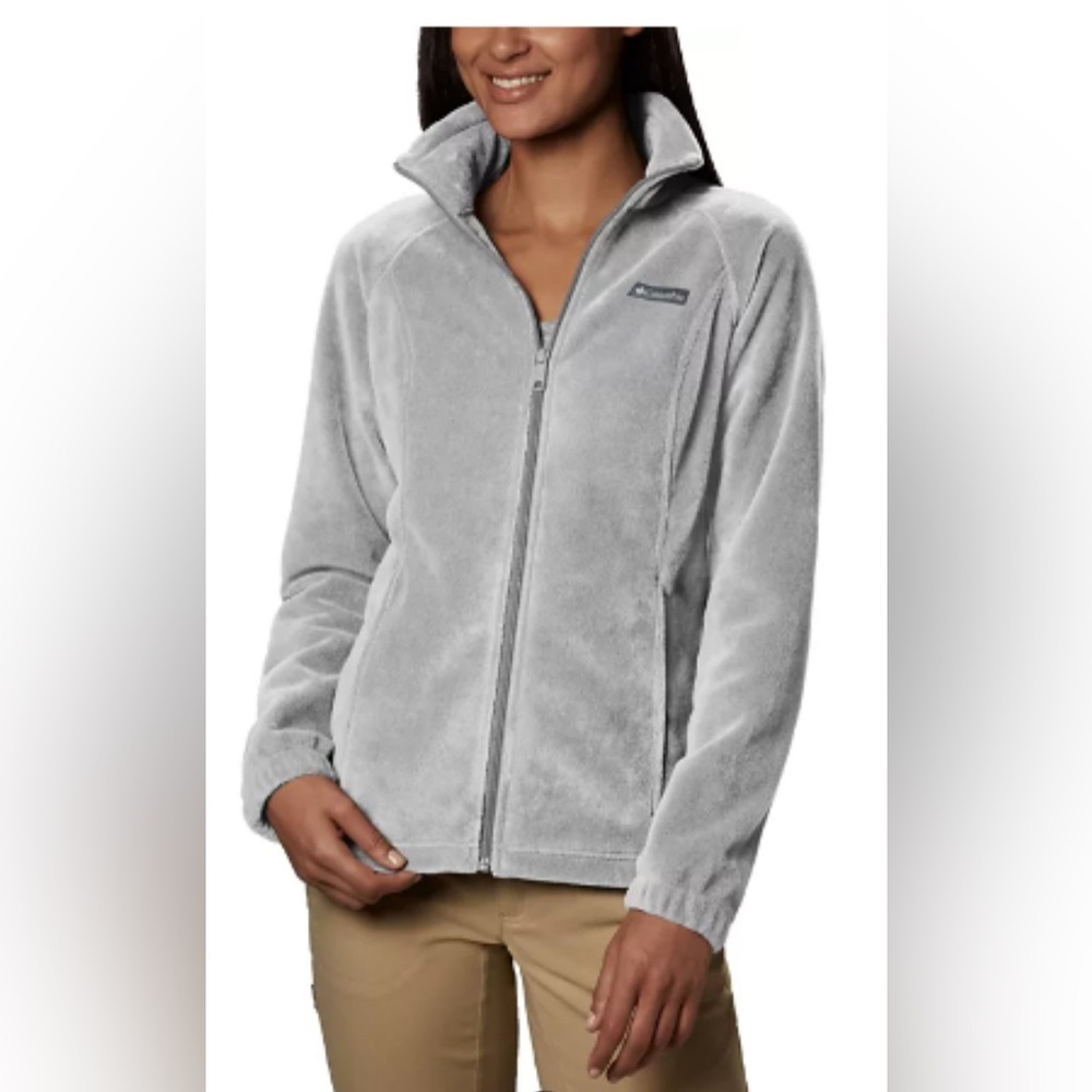 Columbia Women's Heather Gray Fleece Jacket